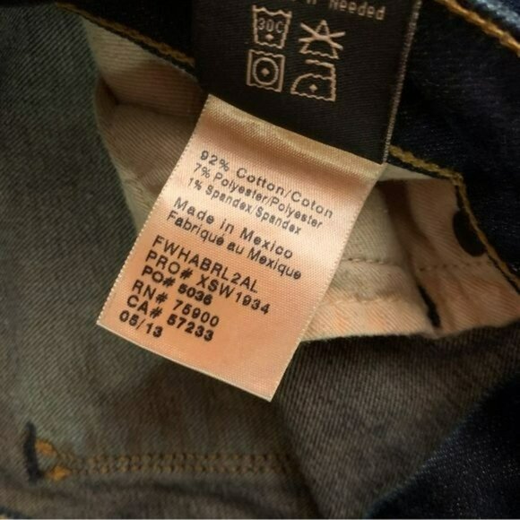 Big Star womens size 25L dark blue wash jeans Curvy fit hazel boot cut denim - Picture 7 of 10